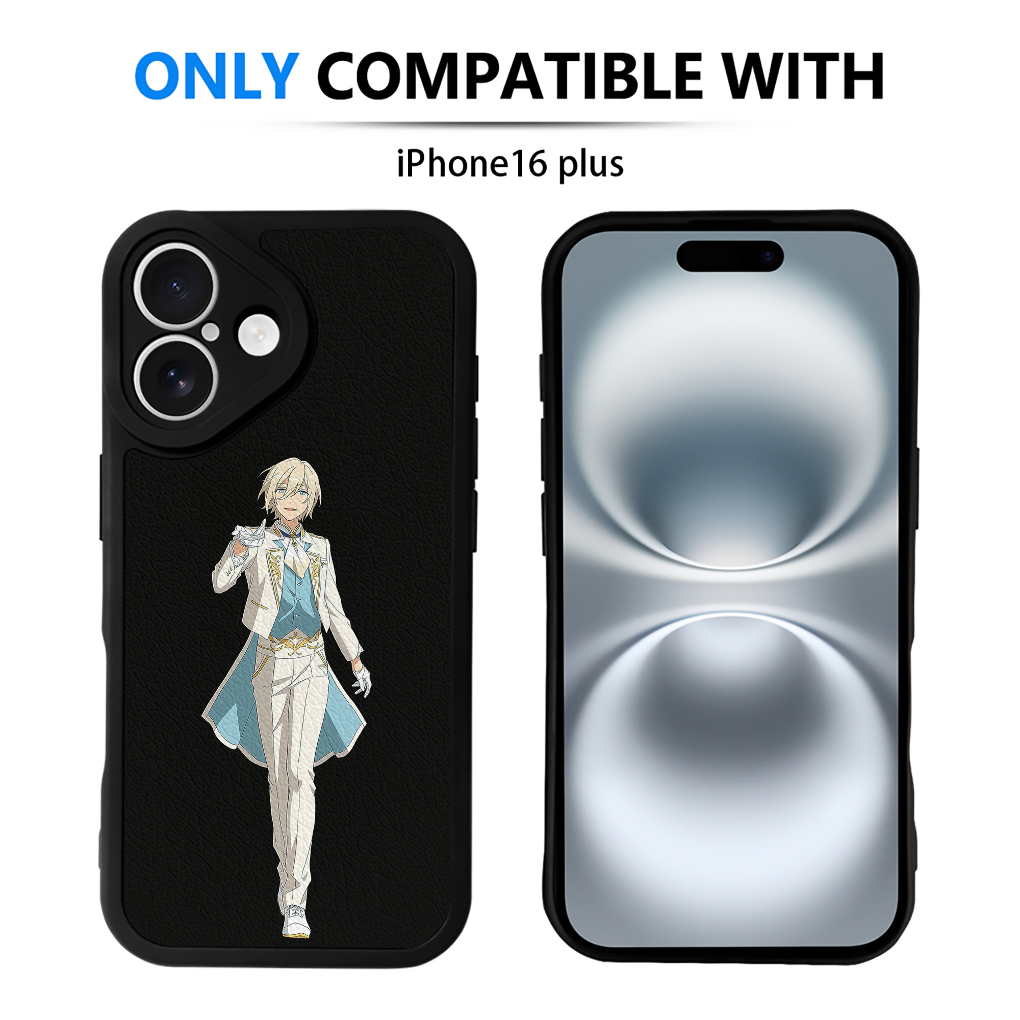 （画像用） あんさんぶるスターズ! Ensemble Stars 【iPhone 16シリーズ対応】シリコンスマホケース（レザー調） 材質：シリコン